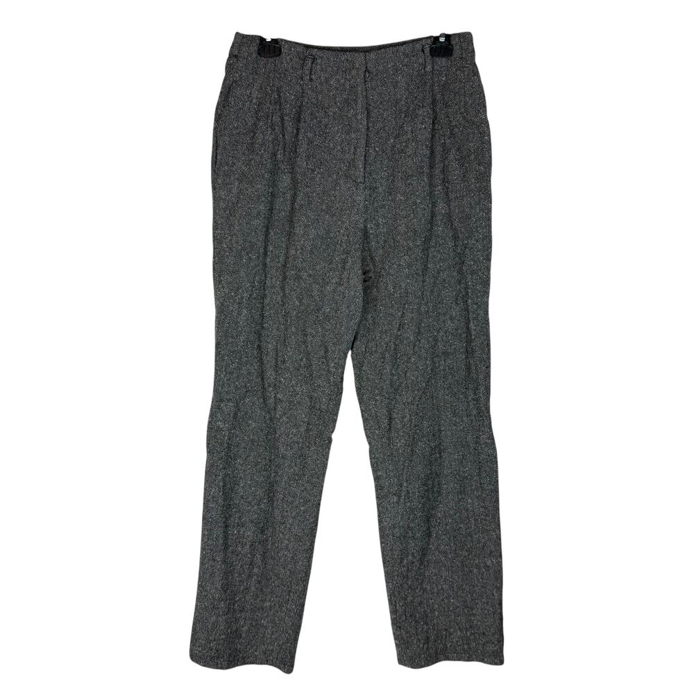 Talbots Dress Pants Women's 10‎ Heather Gray Wool Cashmere Stretch High-Rise